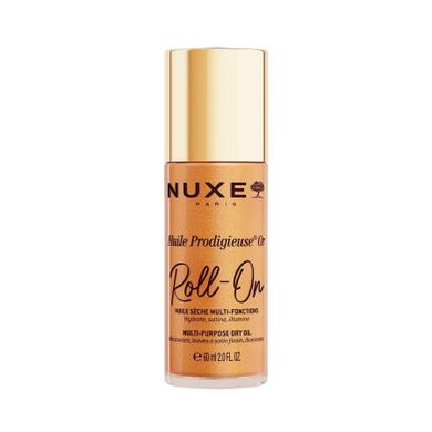 Nuxe, Huile Prodigieuse Or Roll-On, suchy olejek z drobinkami w roll-onie, 60 ml