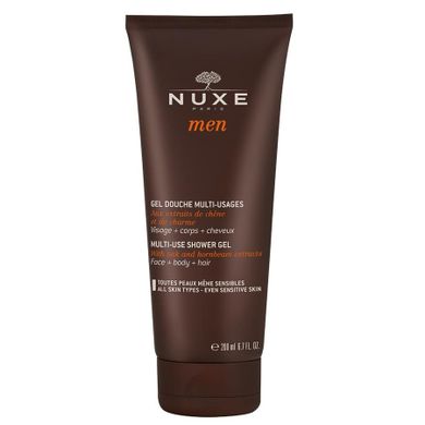 Nuxe, Men, wielofunkcyjny żel pod prysznic, 200 ml