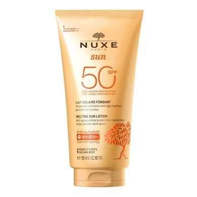 Nuxe, Sun, mleczko do opalania twarzy i ciała SPF50, 150 ml