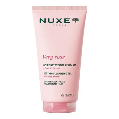 Nuxe, Very Rose, łagodzący żel do mycia twarzy, 150 ml