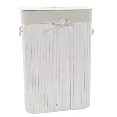 Nuxio, Zora, bambusowy kosz na pranie, 72l