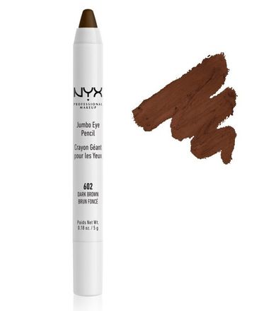 NYX Professional MakeUp, Jumbo Eye Pencil, kredka do oczu, 602 Dark Brown, 5g