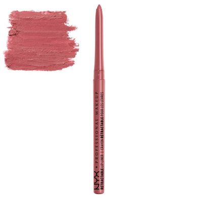 NYX Professional MakeUp, Retractable Lip Liner, wysuwana kredka do ust, MPL06 Nude Pink, 0,35 g