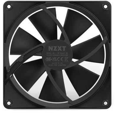 Nzxt, wentylator PC, wentylator do zasilacza/obudowy F140 Rgb Pwm, czarny Rf-r14sf-b1