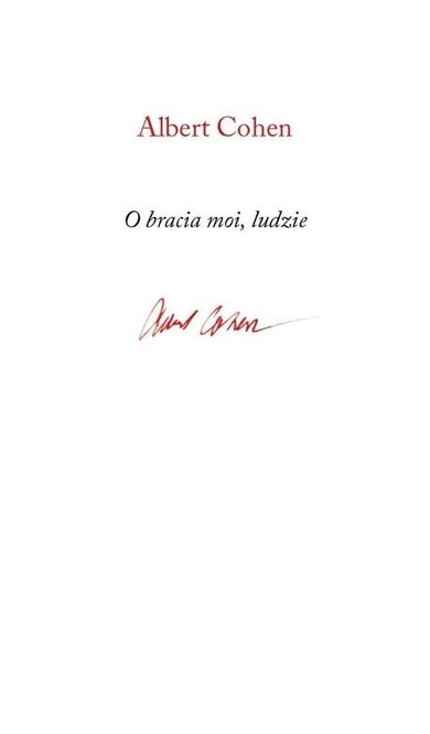 O bracia moi, ludzie