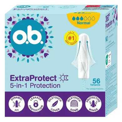 O.B., ExtraProtect Normal, tampony, 56 szt.
