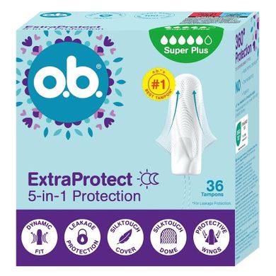 O.B., ExtraProtect Super Plus, tampony, 36 szt.