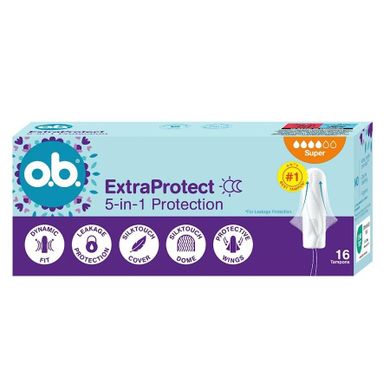 O.B., ExtraProtect Super, tampony, 16 szt.