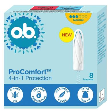 O.B., ProComfort Normal, tampony, 8 szt.