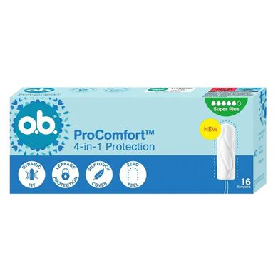 O.B., ProComfort Super Plus, tampony, 16 szt.