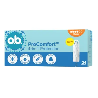 O.B., ProComfort Super, tampony, 24 szt.