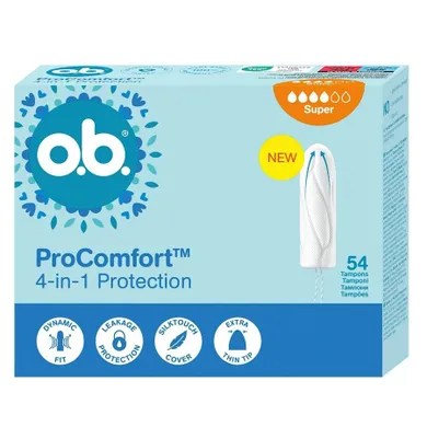 O.B., ProComfort Super, tampony, 54 szt.