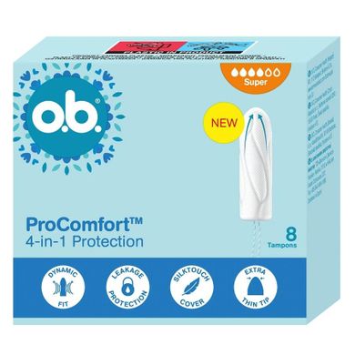O.B., ProComfort Super, tampony, 8 szt.