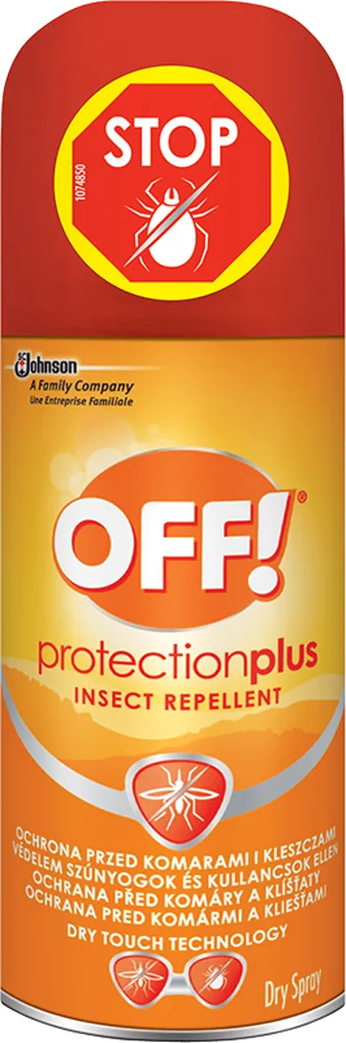 OFF! Protection plus, suchy aerozol, środek odstarszający owady, 100 ml