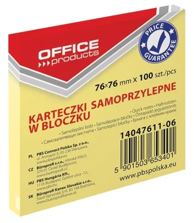 Office, karteczki samoprzylepne, 6-76 mm, 100 kartek