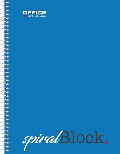 Office Products, kołonotatnik A5, kratka, niebieski, 1 szt.