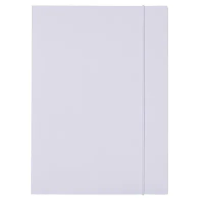 Office Products, teczka z gumką A4, biała, 250g, 1 szt.