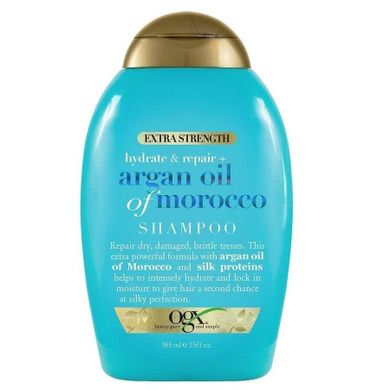OGX, Extra Strength Hydrate + Repair Argan Oil of Morocco Shampoo, szampon z marokańskim olejkiem arganowym, 385 ml