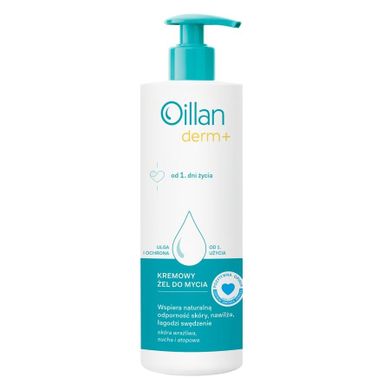 Oillan, Derm+, kremowy żel do mycia, 400 ml