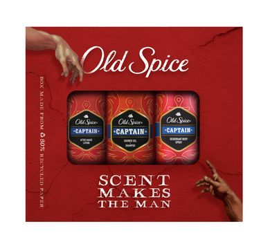 Old Spice, Captain, zestaw podarunkowy, stworzenie faceta