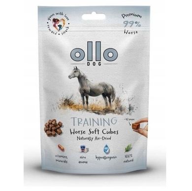 Ollo, Air Dried Horse Cubes, przysmak dla psa, 80g