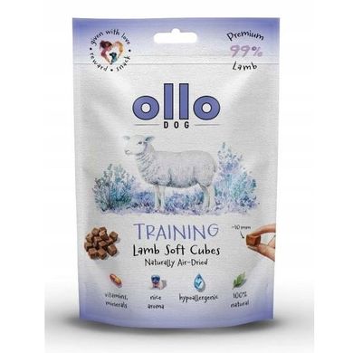 Ollo, Air Dried Lamb Cubes, przysmak dla psa, 80g