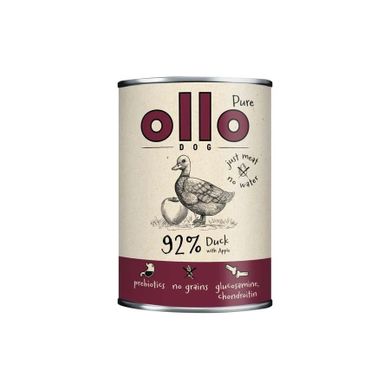 Ollo, Pure, mokra karma dla psa, kaczka i jabłko, 400 g