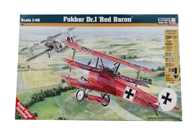 Olymp Aircraft, Fokker Dr.I Red Baron, samolot, model do sklejania z farbami,1:48