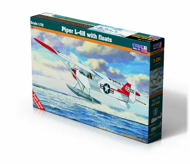 Olymp Aircraft, Piper L-4H with floats, model samolotu do sklejania, 1:72