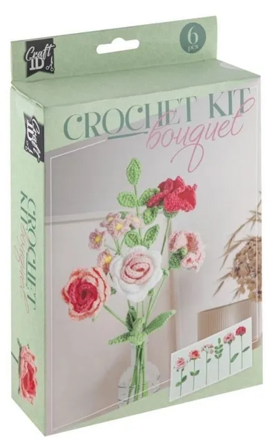 Omega Toys, bukiet róż, zestaw do szydełkowania