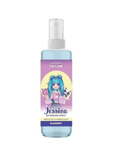 On Line, Kids, Jessica, spray do rozczesywania włosów - blueberry, 200 ml