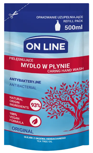 On line, mydło antybakteryjne, uzupełnienie, 500 ml