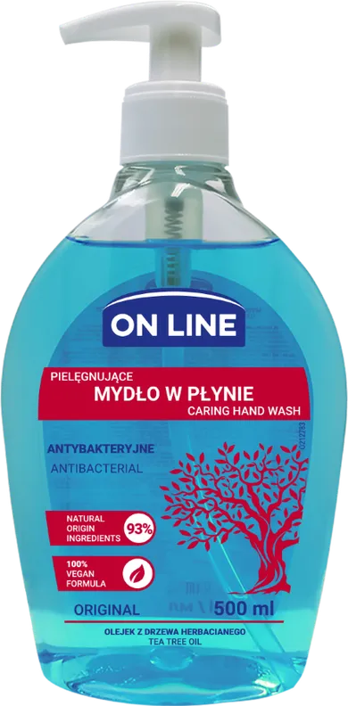 On Line, mydło antybakteryjne, z dozownikiem, 500 ml