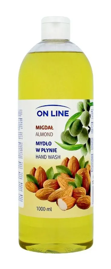 On Line, mydło w płynie, transparentne, migdał, 1000 ml