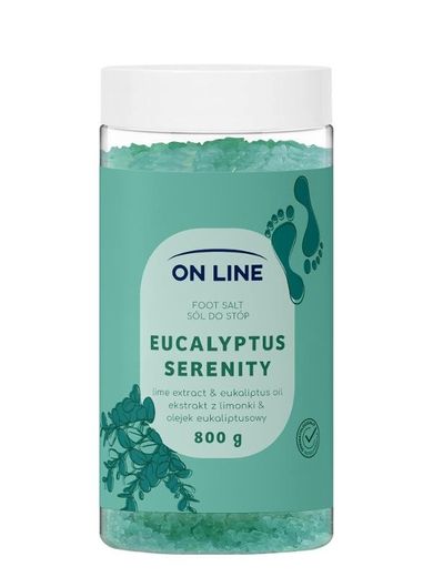On Line, sól do stóp, eucalyptus serenity, 800 g