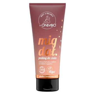 OnlyBio, Body In Balance, peeling do ciała, migdał, 200 ml
