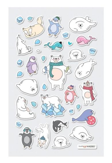 Ooly, mini naklejki, Itsy bitsy, Arktyka