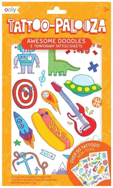 Ooly, Tattoo Palooza, tatuaże zmywalne, bazgroły