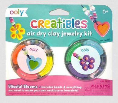 Ooly, zestaw z samoutwardzalnej pianki do tworzenia biżuterii, radosne kwiaty