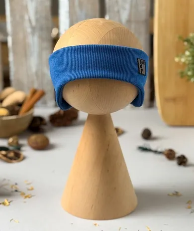 Opaska chłopięca, prążkowana, niebieska, Iltom