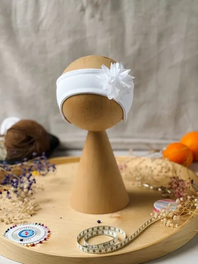 Opaska dziewczęca, biała, Iltom