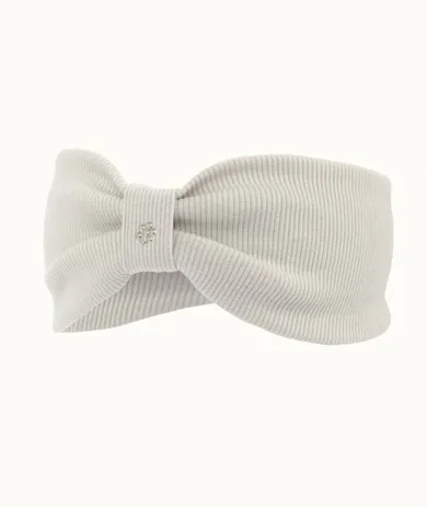 Opaska dziewczęca, prążkowana, ecru, Iltom