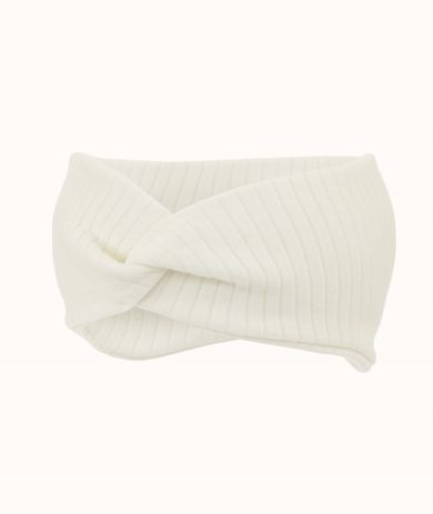 Opaska dziewczęca, prążkowana, ecru, Iltom