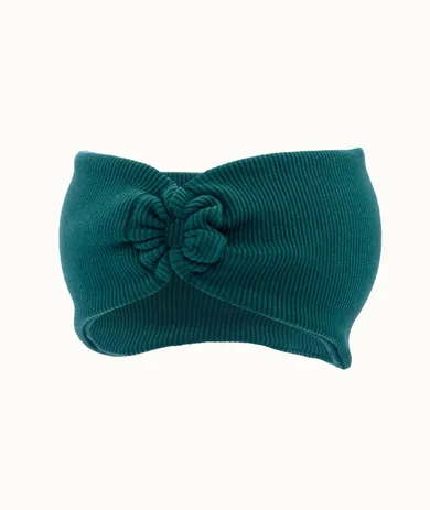 Opaska dziewczęca, prążkowana, zielona, Iltom