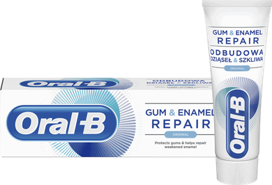Oral-B, Pro-Repair Gum & Enamel, pasta do zębów, Odbudowa Dziąseł i Szkliwa, Original, 75 ml