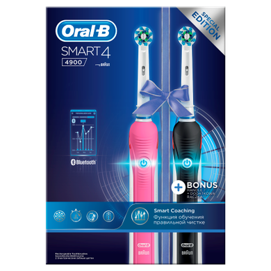 Oral-B, Smart 4 4900, szczoteczka elektryczna, 2 szt.