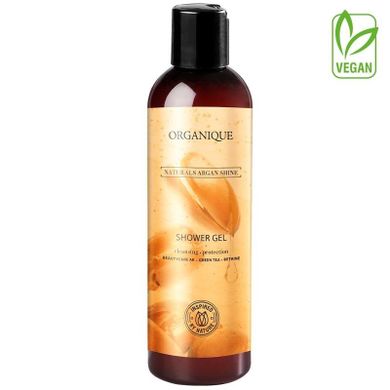 Organique, Naturals Argan Shine, żel pod prysznic, 250 ml