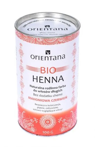 Orientana, Bio henna, mahoniowa czerwień, 100 g