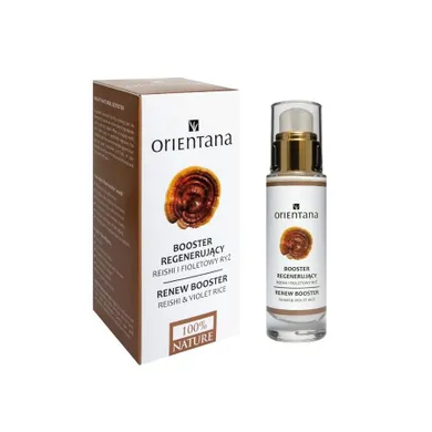 Orientana, booster regenerujący na noc, reishi i fioletowy ryż, 30 ml