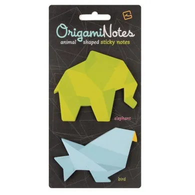 Origami Notes, karteczki samoprzylepne, słoń/ptak